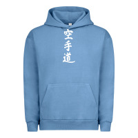 Pigment Pebble Blue kanji karate Urban Hoodie - artisFamous