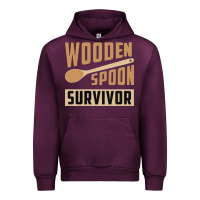Mauve Wine wooden spoon survivor Urban Hoodie - artisFamous