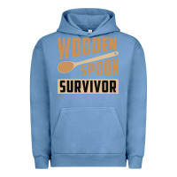 Pigment Pebble Blue wooden spoon survivor Urban Hoodie - artisFamous