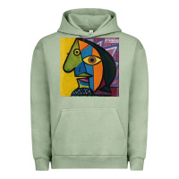 Pigment Oil Green picasso original Urban Hoodie - artisFamous