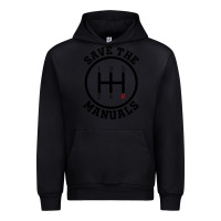 Black save the manuals (black) Urban Hoodie - artisFamous