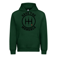 Forest Green save the manuals (black) Urban Hoodie - artisFamous