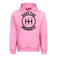 Fuchsia Pink save the manuals (black) Urban Hoodie - artisFamous