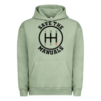 Pigment Oil Green save the manuals (black) Urban Hoodie - artisFamous