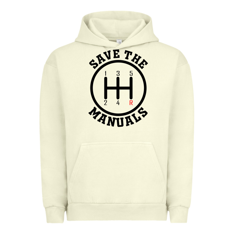 Save The Manuals (black) Urban Hoodie by artisFamous | Teevron