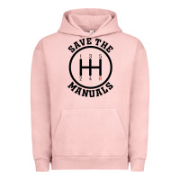 Pigment Salmon save the manuals (black) Urban Hoodie - artisFamous