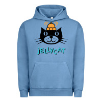 Pigment Pebble Blue jelly cat Urban Hoodie - artisFamous