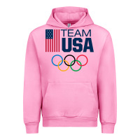 Fuchsia Pink usa team Urban Hoodie - artisFamous