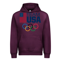 Mauve Wine usa team Urban Hoodie - artisFamous