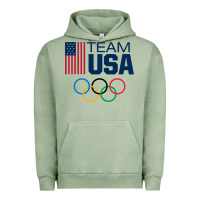 Pigment Oil Green usa team Urban Hoodie - artisFamous