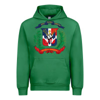 Emerald dominican republic flag national emblem republica dominicana t shirt Urban Hoodie - artisFamous