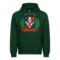 Forest Green dominican republic flag national emblem republica dominicana t shirt Urban Hoodie - artisFamous