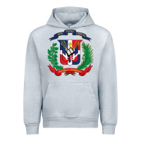 Heather Grey dominican republic flag national emblem republica dominicana t shirt Urban Hoodie - artisFamous