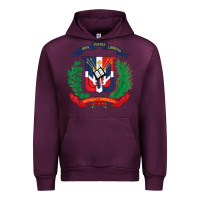Mauve Wine dominican republic flag national emblem republica dominicana t shirt Urban Hoodie - artisFamous