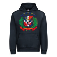 Navy dominican republic flag national emblem republica dominicana t shirt Urban Hoodie - artisFamous