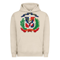 Pigment French Oak dominican republic flag national emblem republica dominicana t shirt Urban Hoodie - artisFamous