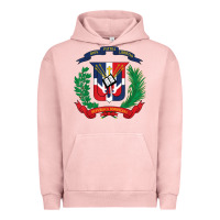 Pigment Salmon dominican republic flag national emblem republica dominicana t shirt Urban Hoodie - artisFamous
