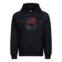 Black Olympic Rings Urban Hoodie - artisFamous