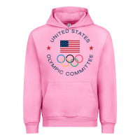 Fuchsia Pink Olympic Rings Urban Hoodie - artisFamous