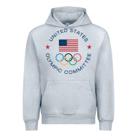 Heather Grey Olympic Rings Urban Hoodie - artisFamous