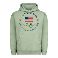 Pigment Oil Green Olympic Rings Urban Hoodie - artisFamous