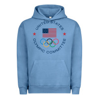 Pigment Pebble Blue Olympic Rings Urban Hoodie - artisFamous