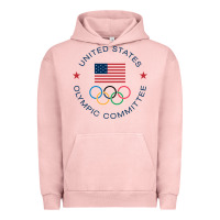 Pigment Salmon Olympic Rings Urban Hoodie - artisFamous