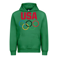 Emerald Olympic Rings Urban Hoodie - artisFamous