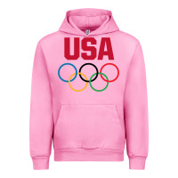 Fuchsia Pink Olympic Rings Urban Hoodie - artisFamous
