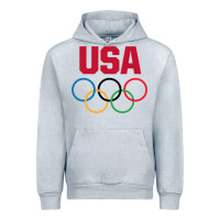 Heather Grey Olympic Rings Urban Hoodie - artisFamous