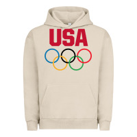 Pigment French Oak Olympic Rings Urban Hoodie - artisFamous