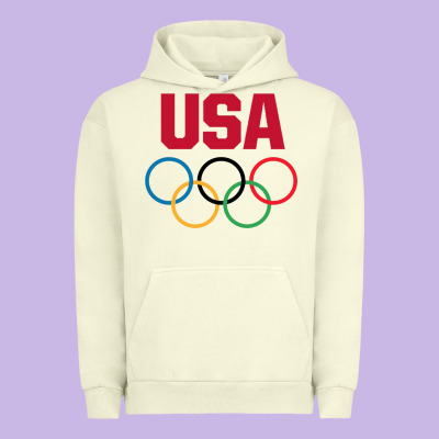 Olympic Rings Urban Hoodie Designed By Artisfamous