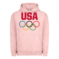 Pigment Salmon Olympic Rings Urban Hoodie - artisFamous