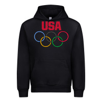 Black Olympic Rings Urban Hoodie - artisFamous