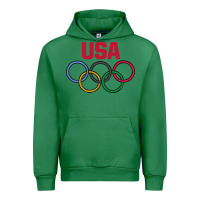 Emerald Olympic Rings Urban Hoodie - artisFamous