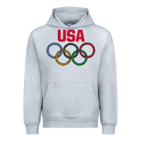 Heather Grey Olympic Rings Urban Hoodie - artisFamous