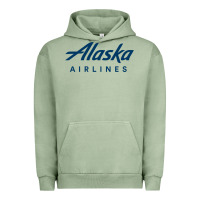 Pigment Oil Green Alaska Airlines Urban Hoodie - artisFamous