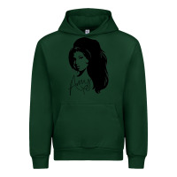 Forest Green Amy Winehouse Urban Hoodie - artisFamous