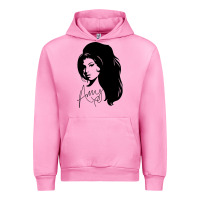 Fuchsia Pink Amy Winehouse Urban Hoodie - artisFamous