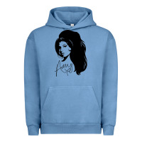 Pigment Pebble Blue Amy Winehouse Urban Hoodie - artisFamous
