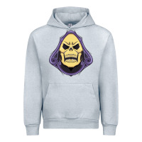 Heather Grey Vintage Skeletor Urban Hoodie - artisFamous