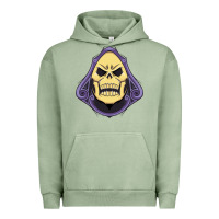 Pigment Oil Green Vintage Skeletor Urban Hoodie - artisFamous
