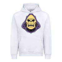 White Vintage Skeletor Urban Hoodie - artisFamous