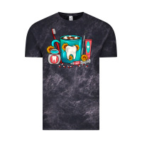 Cloud Black Dentist Coffee Vintage Tee - FaDigitalArtStudio