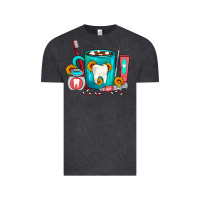 Vintage Black Dentist Coffee Vintage Tee - FaDigitalArtStudio