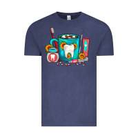 Vintage Denim Dentist Coffee Vintage Tee - FaDigitalArtStudio