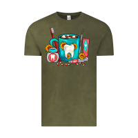 Vintage Olive Dentist Coffee Vintage Tee - FaDigitalArtStudio
