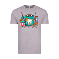 Vintage Zinc Dentist Coffee Vintage Tee - FaDigitalArtStudio
