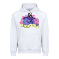 White Vintage Skeletor ı am not nice Urban Hoodie - artisFamous