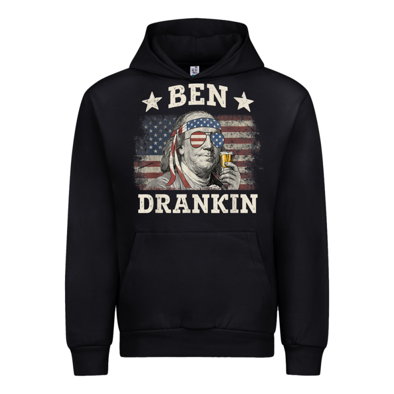 Ben Drankin 4th Of July Patriotic Funny T-shirt Urban Hoodie by artisFamous | Teevron